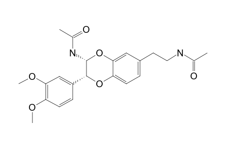 CIS-2-(3',4'-DIMETHOXYPHENYL)-3-ACETYLAMINO-6-(N-ACETYL-2''-AMINOETHYL)-1,4-BENZODIOXANE