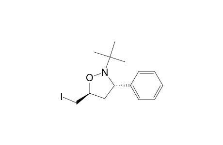 trans-2-(1,1-Dimethylethyl)-3-phenyl-5-(iodomethyl)isoxazolidine