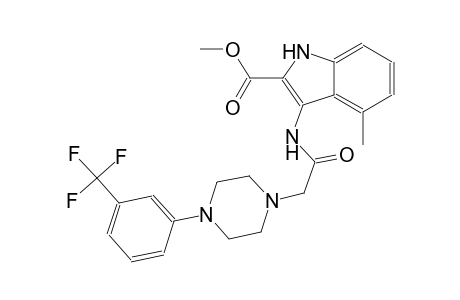 methyl 4-methyl-3-[({4-[3-(trifluoromethyl)phenyl]-1-piperazinyl}acetyl)amino]-1H-indole-2-carboxylate