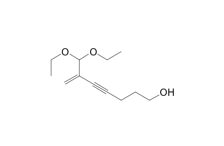 6-Diethoxymethylhept-6-en-4-yn-1-ol