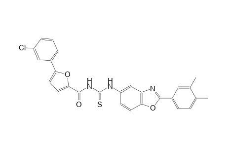 N-[5-(3-chlorophenyl)-2-furoyl]-N'-[2-(3,4-dimethylphenyl)-1,3-benzoxazol-5-yl]thiourea