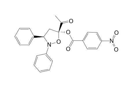 (3R*,5S*)-5-ACETYL-2,3-DIPHENYL-5-(PARA-NITROBENZOYLOXY)-ISOXAZOLIDINE