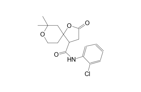 N-(2-chlorophenyl)-7,7-dimethyl-2-oxo-1,8-dioxaspiro[4.5]decane-4-carboxamide