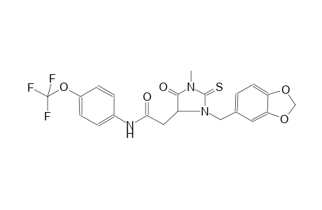 4-imidazolidineacetamide, 3-(1,3-benzodioxol-5-ylmethyl)-1-methyl-5-oxo-2-thioxo-N-[4-(trifluoromethoxy)phenyl]-