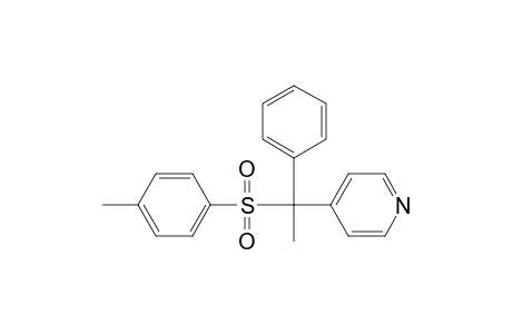 Pyridine, 4-[1-[(4-methylphenyl)sulfonyl]-1-phenylethyl]-