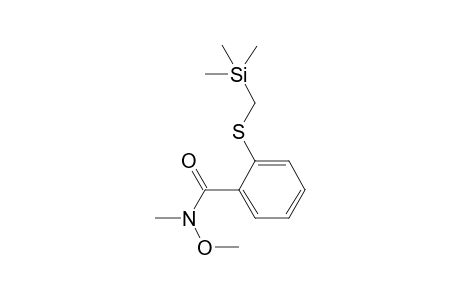 N,O-Dimethyl-2-(trimethylsilylmethylthio)-benzohydroxamic acid