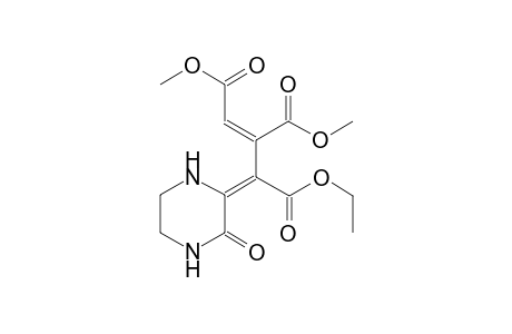 1-propene-1,2,3-tricarboxylic acid, 3-(3-oxo-2-piperazinylidene)-, 3-ethyl 1,2-dimethyl ester, (1Z,3E)-