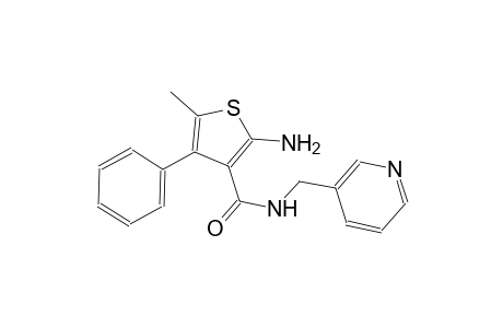 2-amino-5-methyl-4-phenyl-N-(3-pyridinylmethyl)-3-thiophenecarboxamide