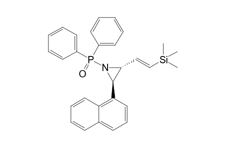trans-N-Diphenylphosphinoyl-2-(.beta.-trimethylsilyl)vinyl-3-(1-naphthyl)aziridine