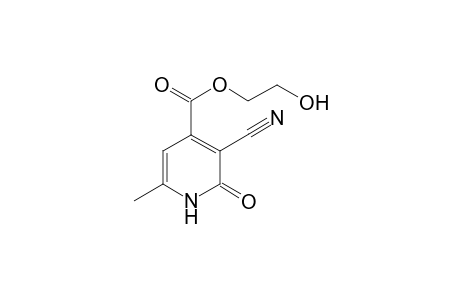 1,2-Dihydropyridine-4-carboxylic acid, 3-cyano-6-methyl-2-oxo-, 2-hydroxyethyl ester