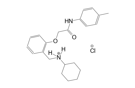 N-{2-[2-oxo-2-(4-toluidino)ethoxy]benzyl}cyclohexanaminium chloride
