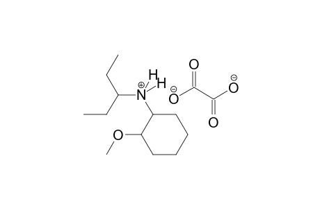 2-methoxy-N-(pentan-3-yl)cyclohexanaminium oxalate