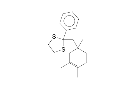 2-Phenyl-2-[(1,3,4-trimethyl-3-cyclohexen-1-yl)methyl]-1,3-dithiolane