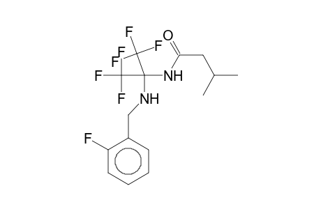 N-[2,2,2-Trifluoro-1-(2-fluorobenzylamino)-1-(trifluoromethyl)ethyl]isovaleramide