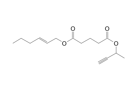 Glutaric acid, hex-2-en-1-yl but-3-yn-2-yl ester