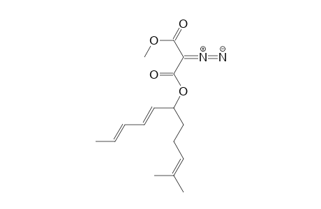 Methyl 1-(4-Methyl-3-pentenyl)-2,4-hexadien-1-yl Diazomalonate