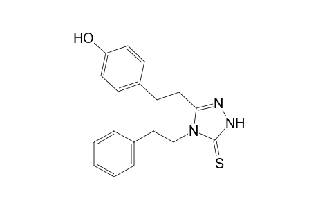 3-(p-hydroxyphenethyl)-4-phenethyl-delta square-1,2,4-triazoline-5-thione