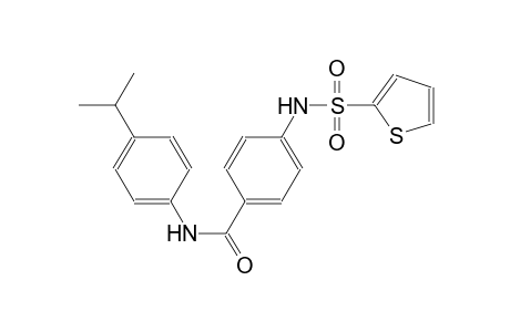 benzamide, N-[4-(1-methylethyl)phenyl]-4-[(2-thienylsulfonyl)amino]-