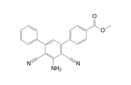 4-(3-amino-2,4-dicyano-5-phenyl-phenyl)benzoic acid methyl ester