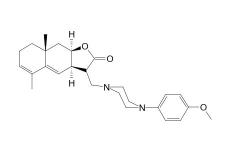 (3aR,8aR,9aR)-3-[[4-(4-methoxyphenyl)-1-piperazinyl]methyl]-5,8a-dimethyl-3,3a,7,8,9,9a-hexahydrobenzo[f]benzofuran-2-one