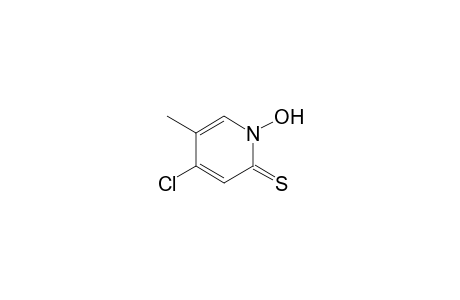 4-Chloranyl-5-methyl-1-oxidanyl-pyridine-2-thione