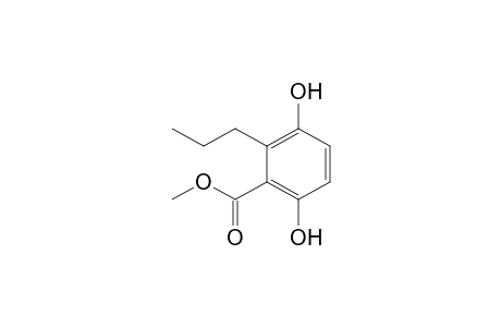 Benzoic acid, 3,6-dihydroxy-2-propyl-, methyl ester