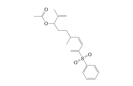 1,7,9-Decatrien-3-ol, 2,6-dimethyl-9-(phenylsulfonyl)-, acetate