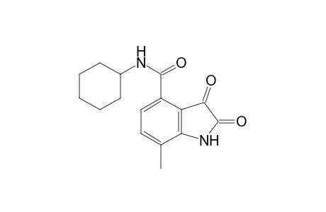 N-cyclohexyl-2,3-dioxo-7-methyl-4-indolinecarboxamide