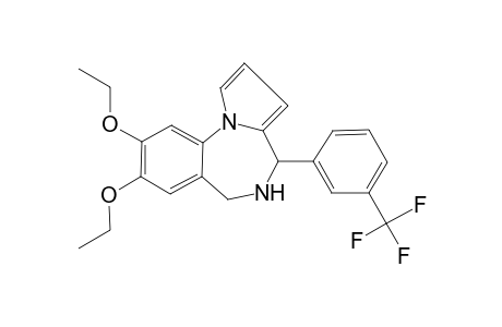 8,9-Diethoxy-4-[3-(trifluoromethyl)phenyl]-5,6-dihydro-4H-pyrrolo[1,2-a][1,4]benzodiazepine