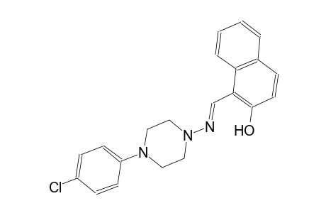 2-naphthalenol, 1-[(E)-[[4-(4-chlorophenyl)-1-piperazinyl]imino]methyl]-