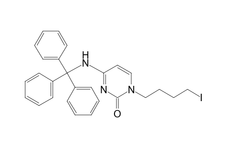2(1H)-Pyrimidinone, 1-(4-iodobutyl)-4-[(triphenylmethyl)amino]-