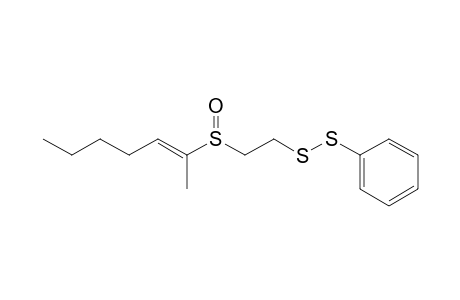 {2-[((E)-Hept-2-ene)-2-sulfinyl]-ethyldisulfanyl}-benzene