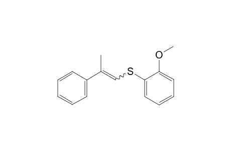 (2-Methoxyphenyl)(2-phenylprop-1-en-1-yl)sulfane
