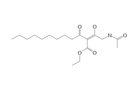 Ethyl 4-acetylamino-2-decanoyl-3-hydroxybut-2-enoate