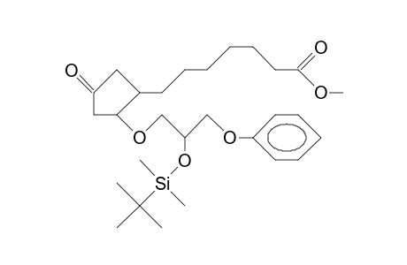 (1a,2B<R>)-2-(2-<T-Butyl-dimethyl-silyloxy>-3-phenoxypropoxy)-4-oxo-cyclopentylheptanoic acid, methyl ester