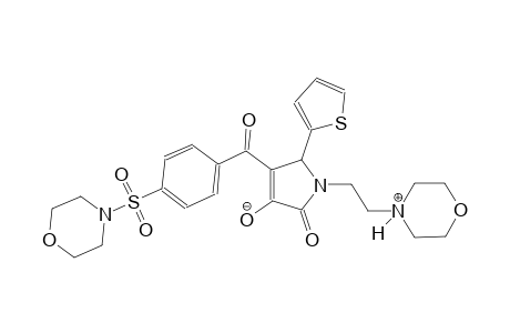 1-(2-(morpholino-4-ium)ethyl)-4-(4-(morpholinosulfonyl)benzoyl)-2-oxo-5-(thiophen-2-yl)-2,5-dihydro-1H-pyrrol-3-olate