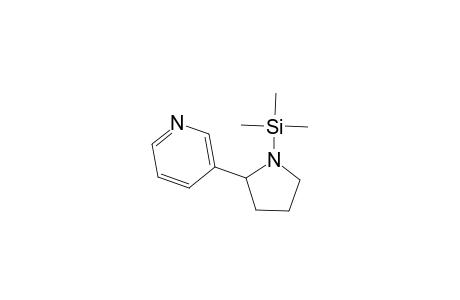Pyridine, 3-[1-(trimethylsilyl)-2-pyrrolidinyl]-, (S)-