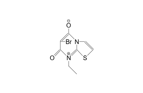 Anhydro-(6-bromo-8-ethyl-5-hydroxy-7-oxo-thiazolo[3,2-A]pyrimidinium hydroxide)