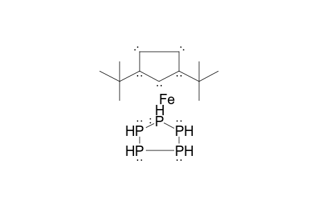 Iron, (1,3-di-t-butylcyclopentadienyl)-.eta.-5-(pentaphosphacyclopentadienyl)-