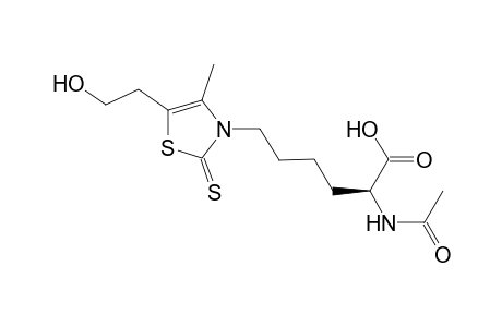 (2S)-2-acetamido-6-[5-(2-hydroxyethyl)-4-methyl-2-sulfanylidene-1,3-thiazol-3-yl]hexanoic acid