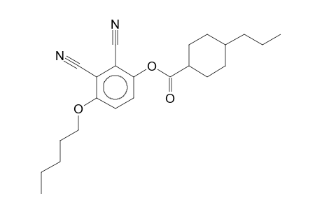 2,3-Dicyano-4-(pentyloxy)phenyl 4-propylcyclohexanecarboxylate