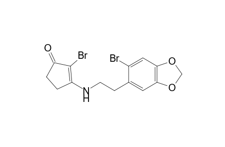 2-Bromo-3-[2-(2-bromo-4,5-methylenedioxyphenyl)ethylamino]cyclopent-2-en-1-one