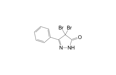 3H-Pyrazol-3-one, 4,4-dibromo-2,4-dihydro-5-phenyl-