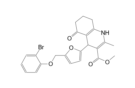 methyl 4-{5-[(2-bromophenoxy)methyl]-2-furyl}-2-methyl-5-oxo-1,4,5,6,7,8-hexahydro-3-quinolinecarboxylate