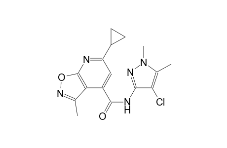 isoxazolo[5,4-b]pyridine-4-carboxamide, N-(4-chloro-1,5-dimethyl-1H-pyrazol-3-yl)-6-cyclopropyl-3-methyl-