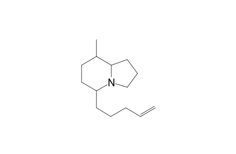 5-(Pent-4'-en-1'-yl)-8-methylindolizidine