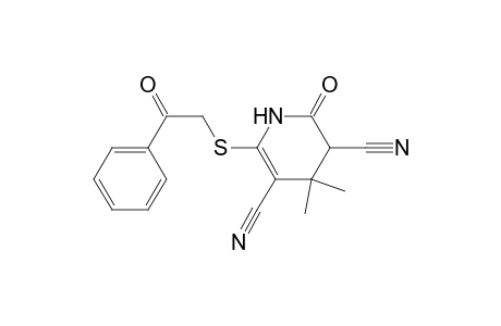 6-Benzoylmethylsulfanyl-4,4-dimethyl-2-oxo-1,2,3,4-tetrahydropyridine-3,5-dicarbonitrile