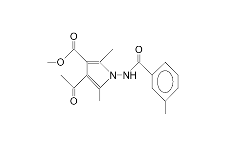 4-Acetyl-3-methoxycarbonyl-2,5-dimethyl-1-(3-methyl-benzoyl)amino-pyrrole