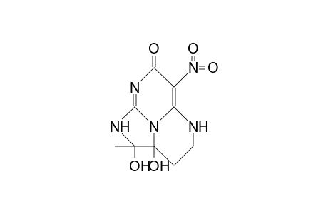 2,2a-Dihydroxy-2-methyl-6-nitro-1,2,2a,3,4,5-hexahydro-1,5,8,8b-tetraaza-acenaphthylen-7-one