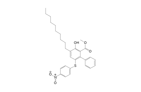 Methyl 4-Decyl-3-hydroxy-6-[(4-nitrophenyl)sulfanyl]-1,1'-biphenyl-2-carboxylate